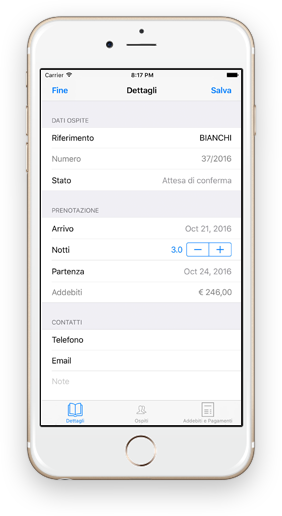 FATTURE BOOKING SCARICARE